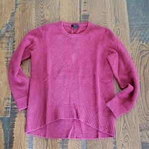 J Crew High-low waffle sweater supersoft AF002